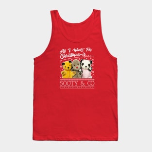 Sooty Christmas All I Want For Christmas Is Sooty And Co Tank Top